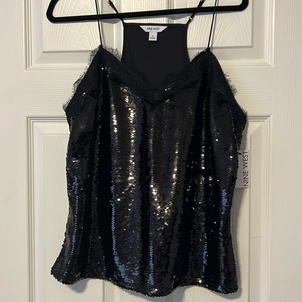 NWT Nine West sequined tank